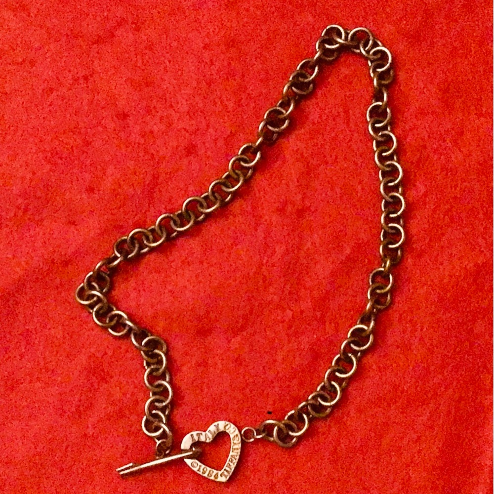 🩵TIFFANY & CO🩵1984VINTAGE SILVER HOLLOW HEART & ARROW NECKLACE🩵FULL INCLUSION - Picture 15 of 15